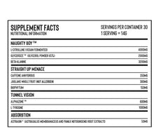 Load image into Gallery viewer, NAUGHTY BOY MENACE® PRE-WORKOUT - 30 servings