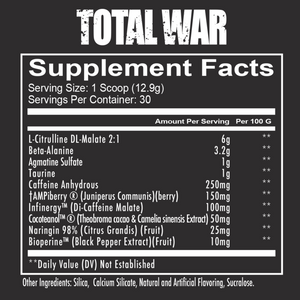 TOTAL WAR PREWORKOUT (30 servings) - Redcon 1