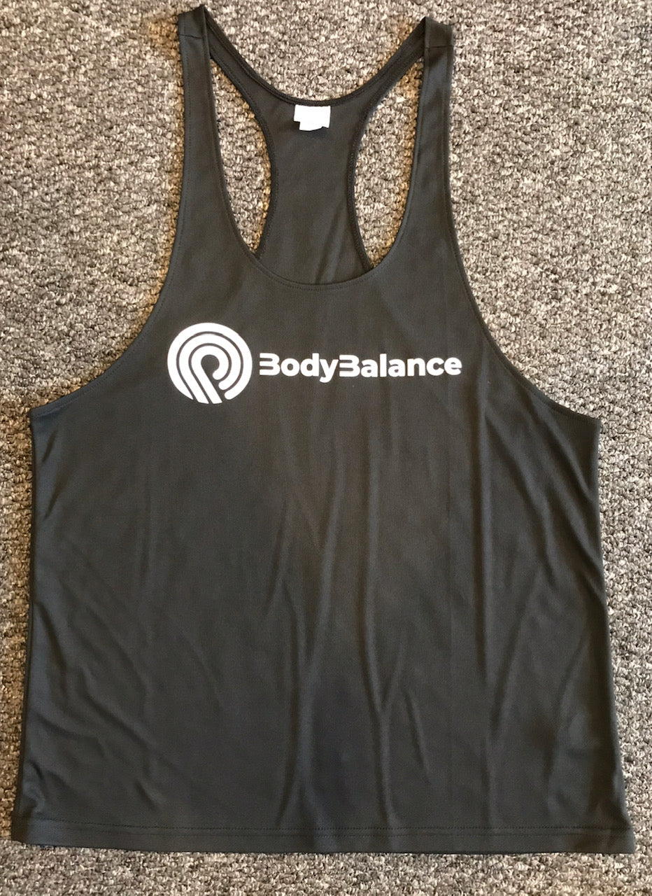 Black - Men’s Stringer Training Vest - Body Balance
